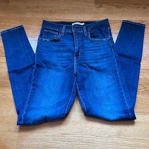 Levi’s mile high super skinny ripped jeans size 29